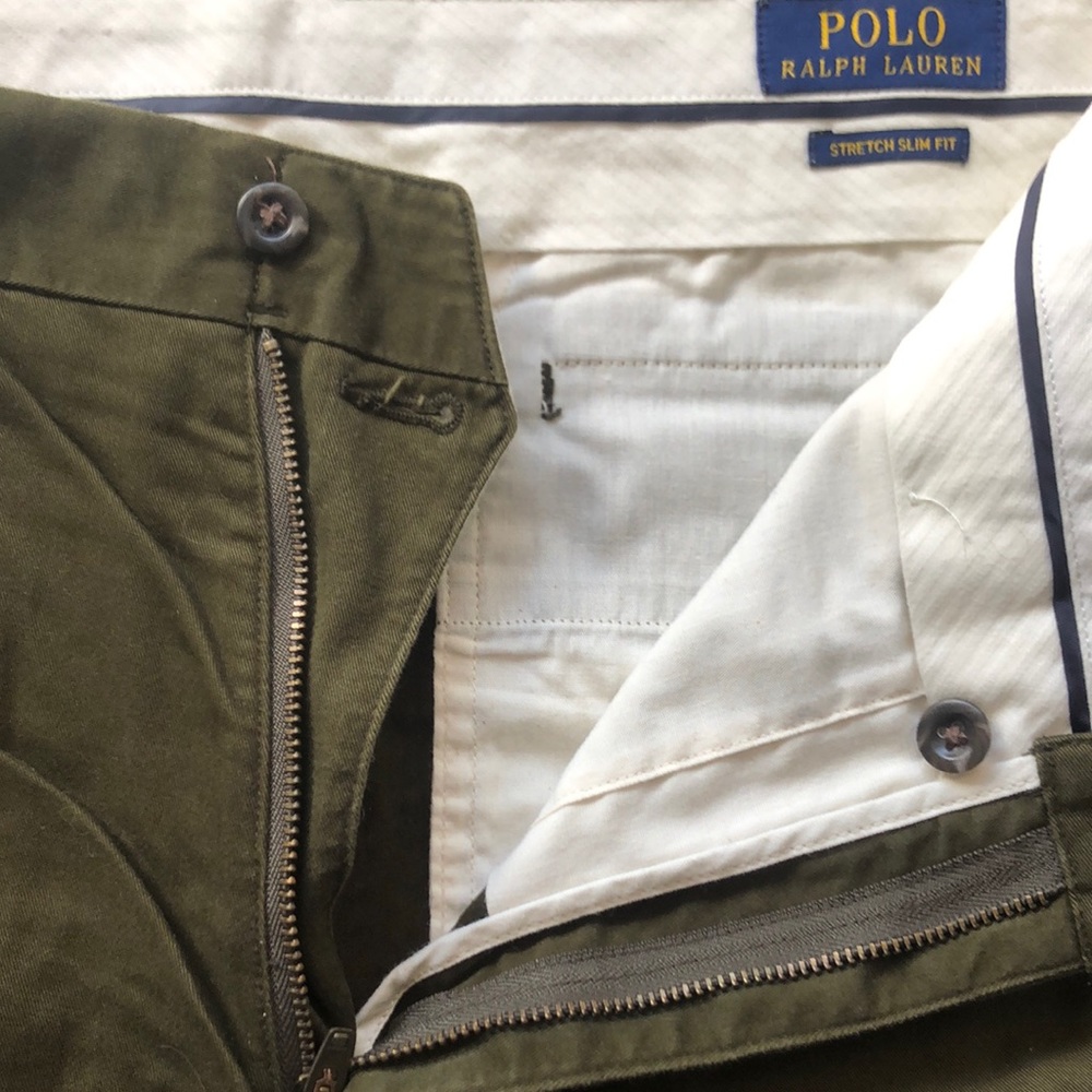 Polo 30x32 “Stretch Slim Fit” Chinos Green